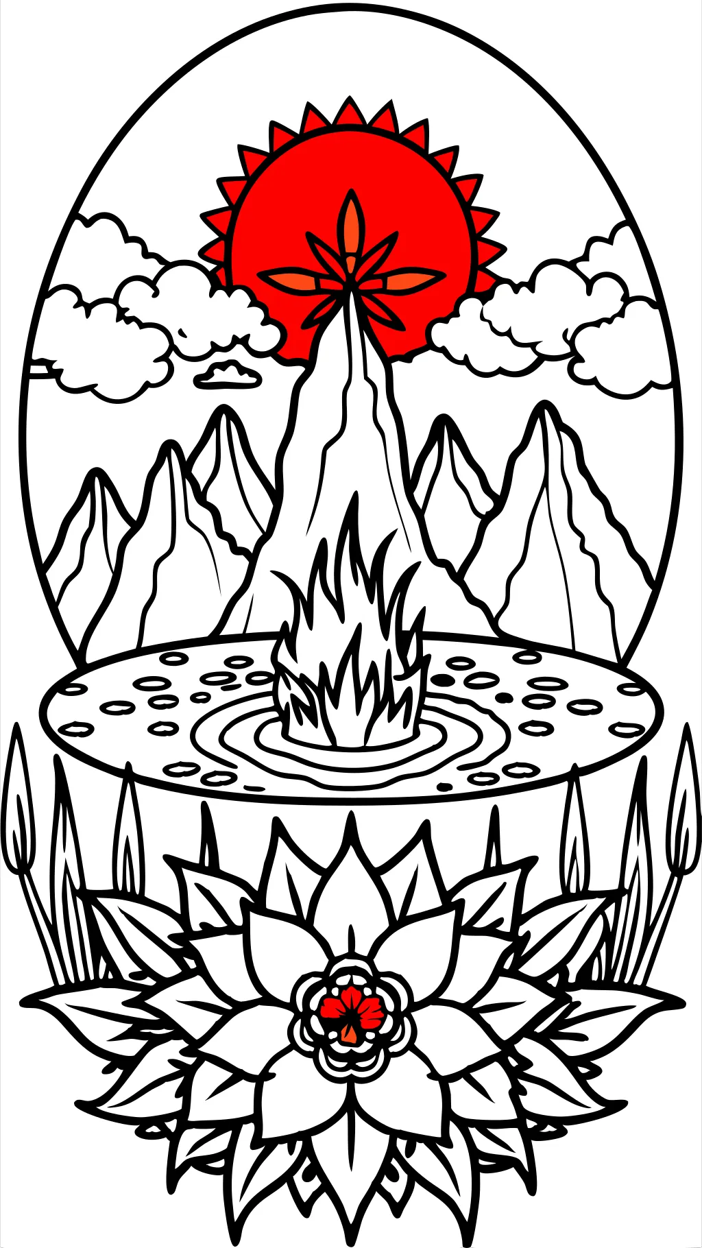 rise of red coloring pages